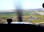 Approach Rotterdam Airport runway 06, strong sidewinds, but I actually landed in the middle of the runway
